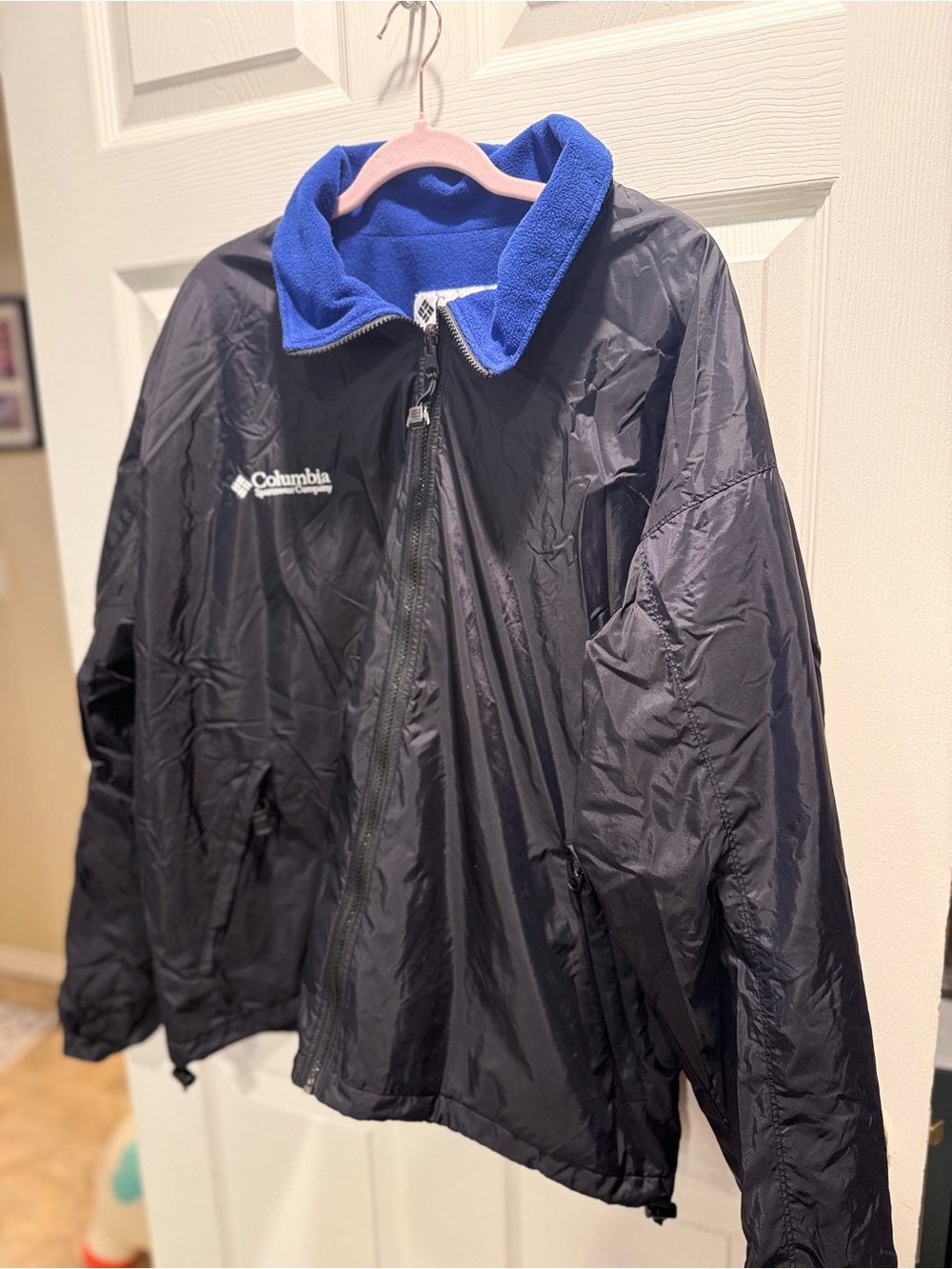 Vintage Columbia Sportswear Men’s XL Fleece-Lined Full Zip Jacket Coat Black - Picture 3 of 8